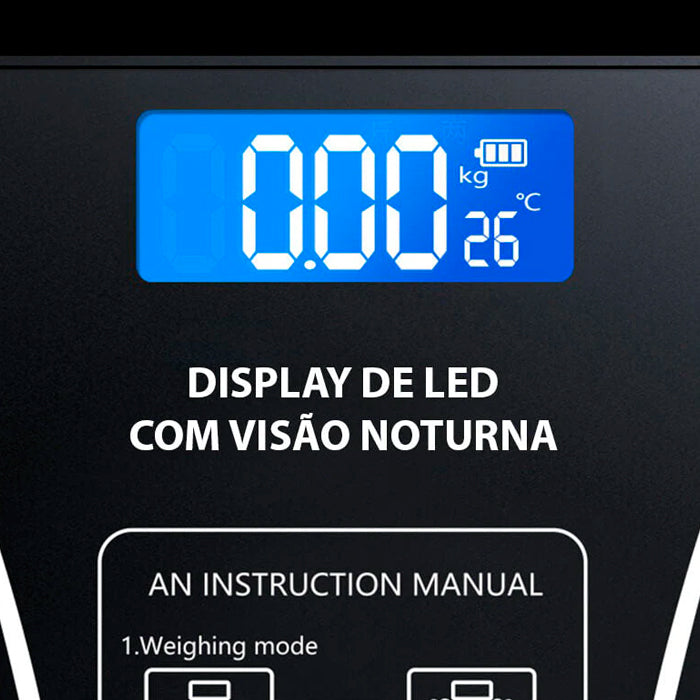 Balança Digital Bluetooth Dados Corporais