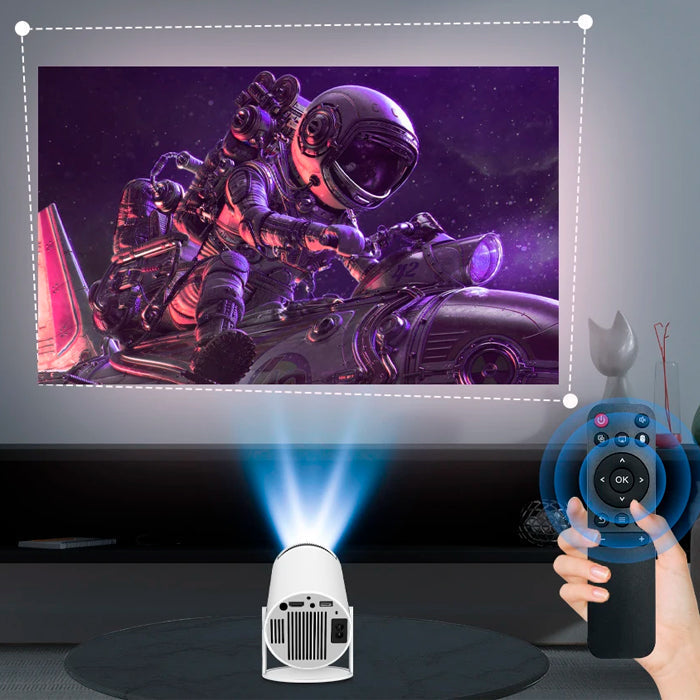 Mini Projetor 4K Portátil 100 Polegadas