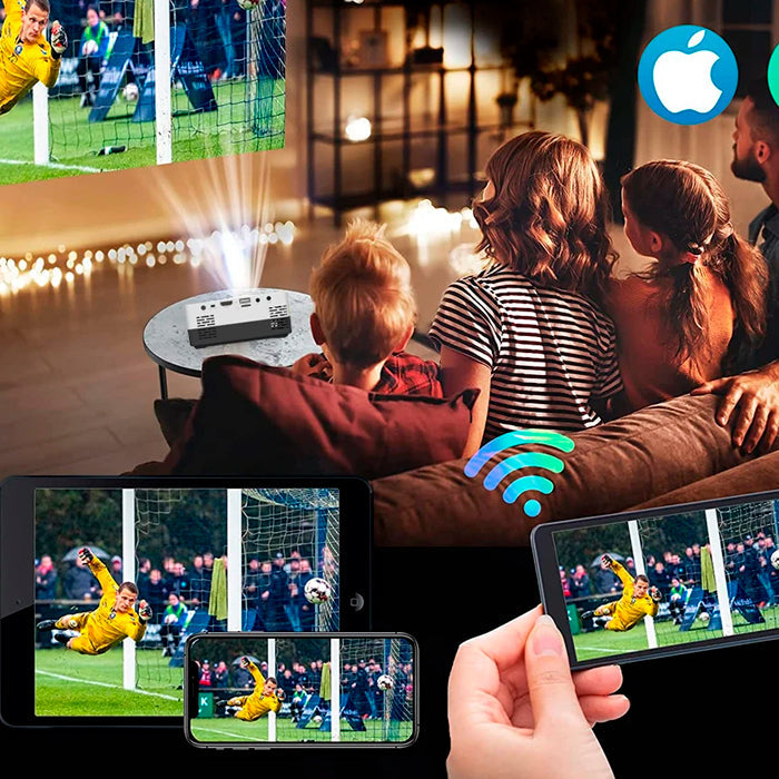 Mini Projetor HD Portátil 1080p