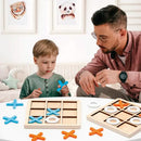 Tabuleiro de Madeira Mini Jogo da Velha Montessori