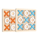 Tabuleiro de Madeira Mini Jogo da Velha Montessori