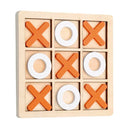 Tabuleiro de Madeira Mini Jogo da Velha Montessori