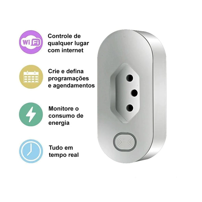 Tomada Inteligente Casa Inteligente com Controle por Voz